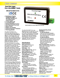 Thumbnail of document Data Sheet - OM-CP-EVENT101A Event Data Logger